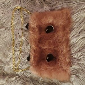 NIB Furry Cat Crossbody Purse